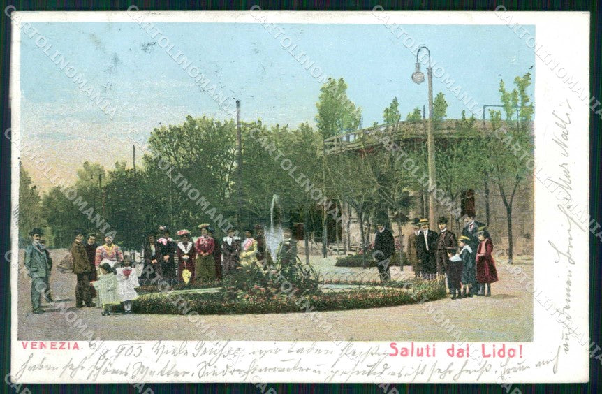Venezia Città Lido di Saluti da cartolina RT8186 – fronte