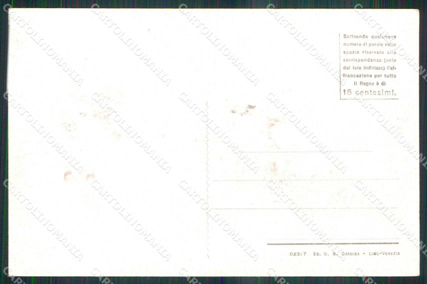 Venezia Città Lido di Villa Otello Garbisa 02317 cartolina RT8190 – retro