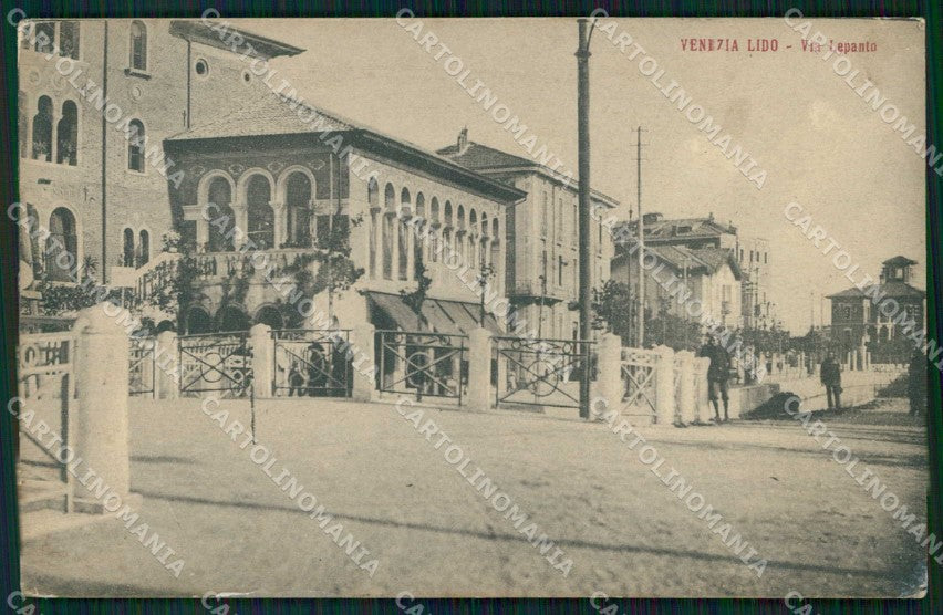 Venezia Città Lido di Via Lepanto cartolina RT8199 – fronte