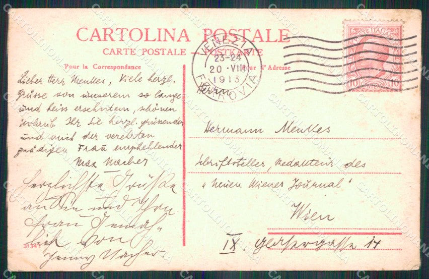 Venezia Città Lido di Via Lepanto cartolina RT8199 – retro