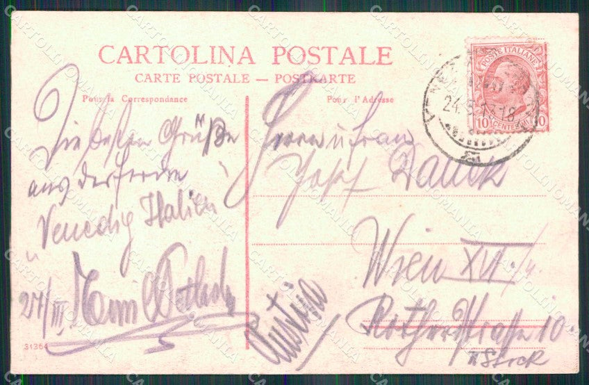 Venezia Città Lido di Piazzale del Teatro Tram cartolina RT8206 – retro
