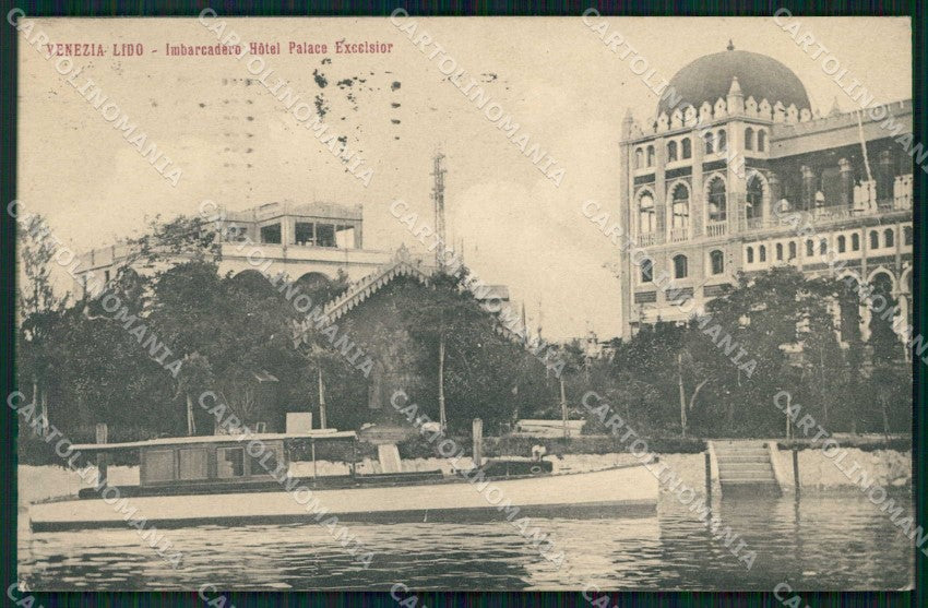 Venezia Città Lido di Imbarcadero Hotel Palace Excelsior cartolina RT8207 – fronte