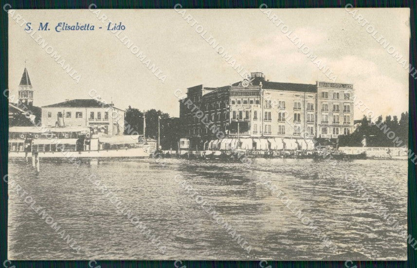 Venezia Città Lido di Santa Maria Elisabetta Barche cartolina RT8211 – fronte