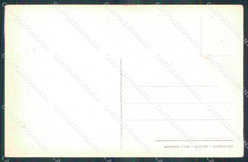 Venezia Città Lido di Palazzo del Mare Barche cartolina RT8220 – retro