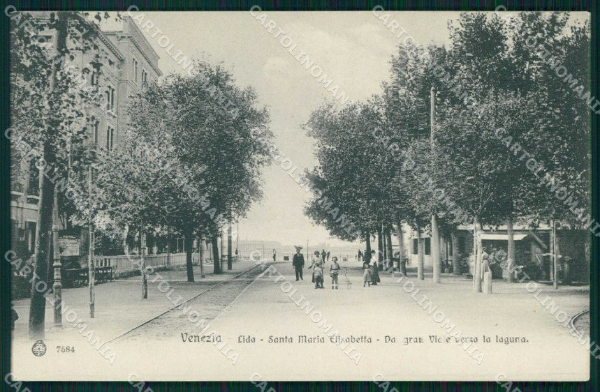 Venezia Città Lido di Santa Maria Elisabetta Brunner 7584 cartolina RT8221 – fronte