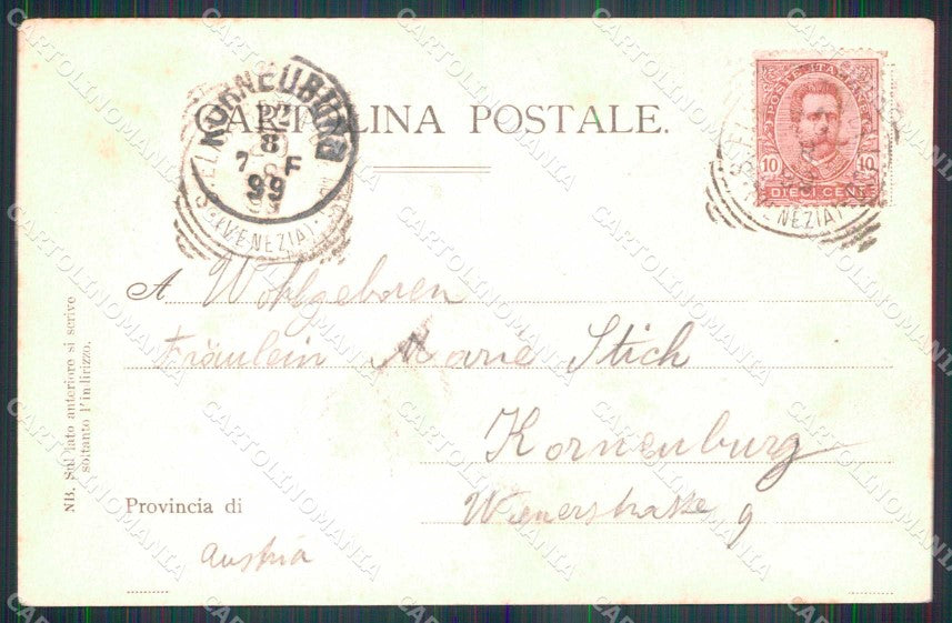 Venezia Città Lido di Stabilimento Bagni Visto dal Mare cartolina RT8229 – retro