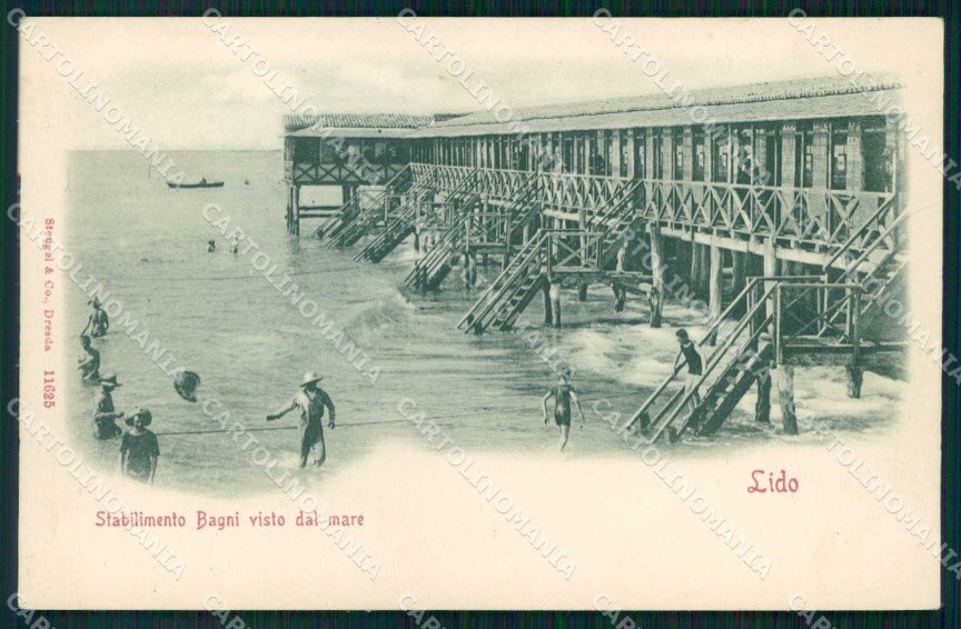 Venezia Città Lido di Stabilimento Bagni Stengel 11625 cartolina RT8232 – fronte