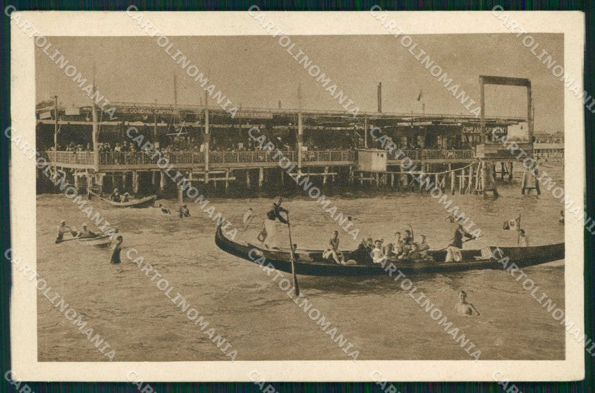 Venezia Città Lido di Terrazza Stabilimento Bagni cartolina RT8235 – fronte