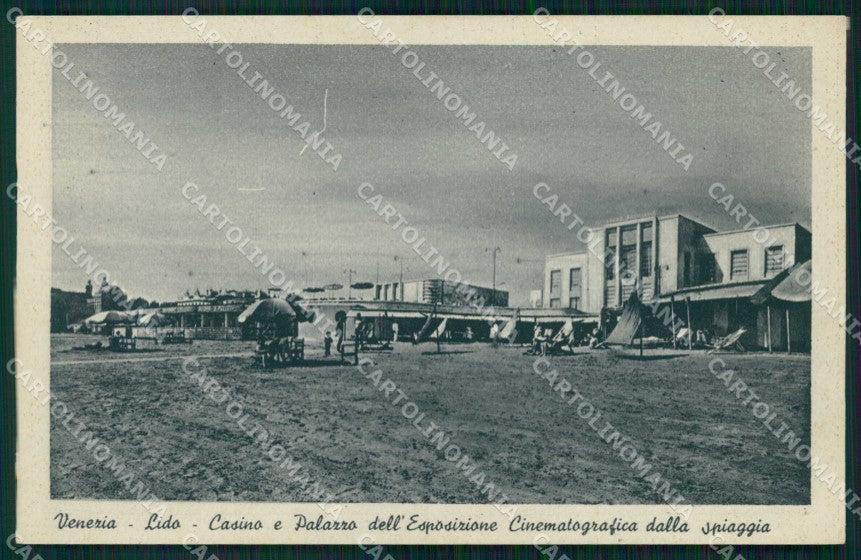 Venezia Città Lido di Palazzo Esposizione Cinematografica cartolina RT8236 – fronte