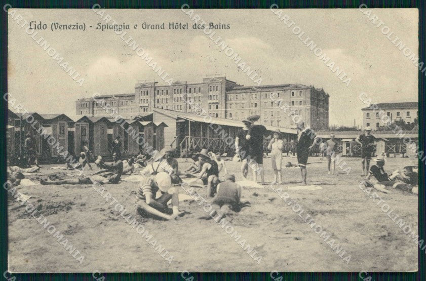 Venezia Città Lido di Grand Hotel Spiaggia Garbisa 25590 cartolina RT8245 – fronte