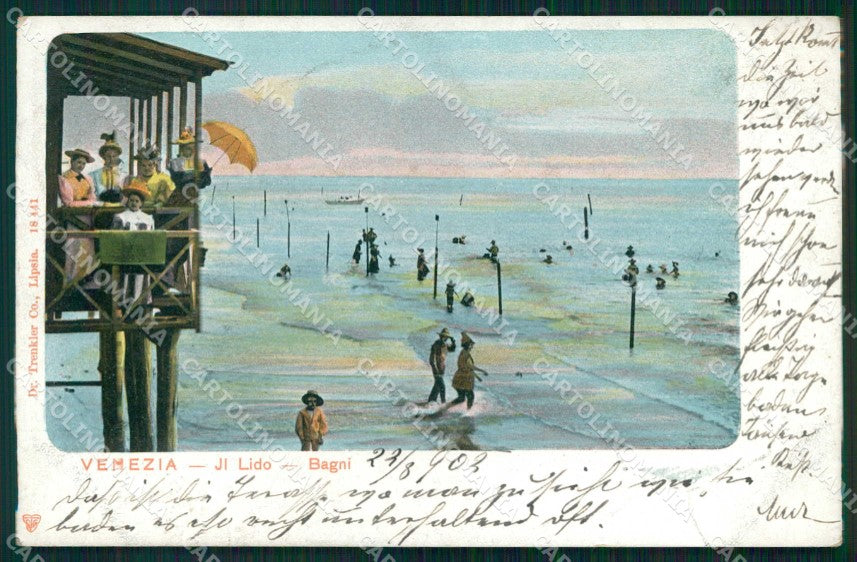 Venezia Città Lido di Bagni Trenkler 18441 cartolina RT8255 – fronte
