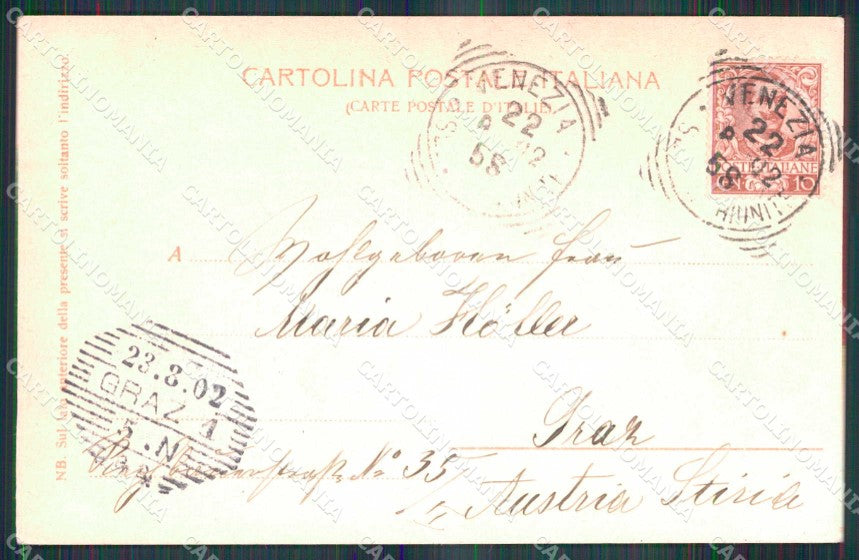 Venezia Città Lido di Bagni Trenkler 18441 cartolina RT8255 – retro