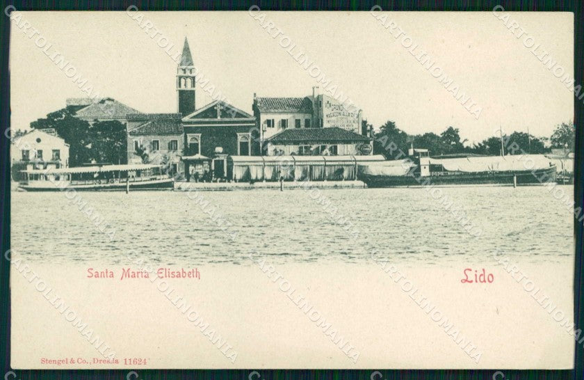 Venezia Città Lido di Santa Maria Elisabetta Stengel 11624 cartolina RT8258 – fronte