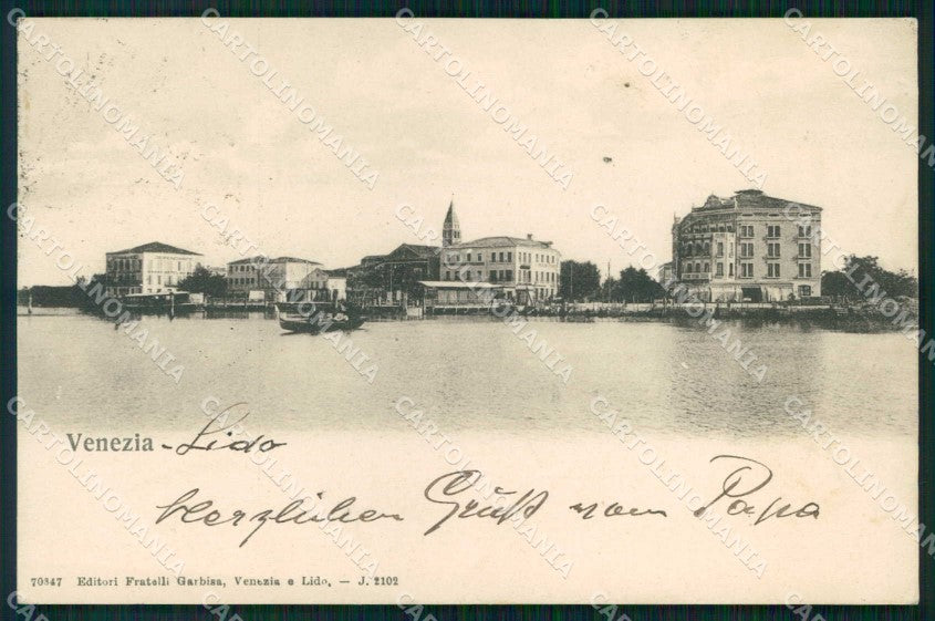 Venezia Città Lido di Veduta Generale Garbisa 70347 cartolina RT8259 – fronte
