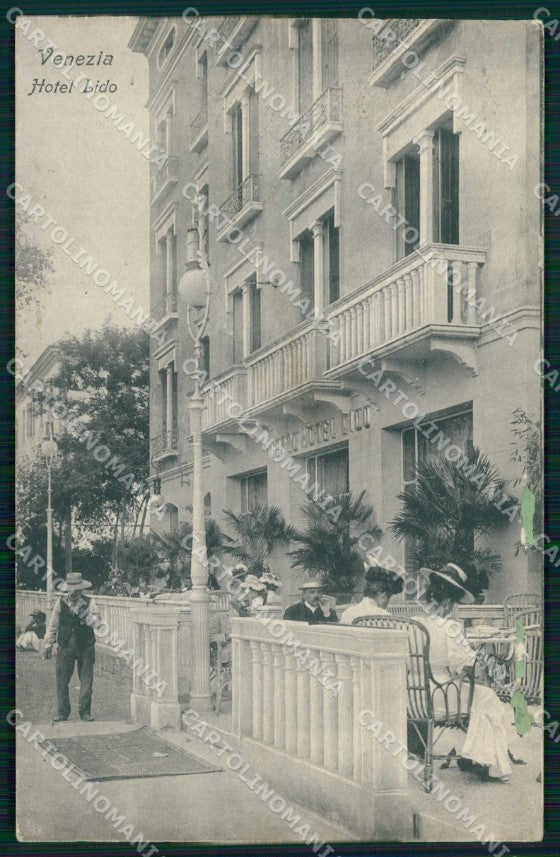Venezia Città Lido di Hotel Lido ABRASA cartolina RT8268 – fronte