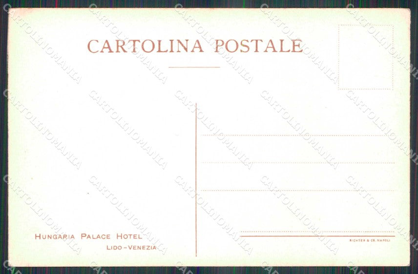Venezia Città Lido di Hungaria Palace Hotel cartolina RT8276 – retro