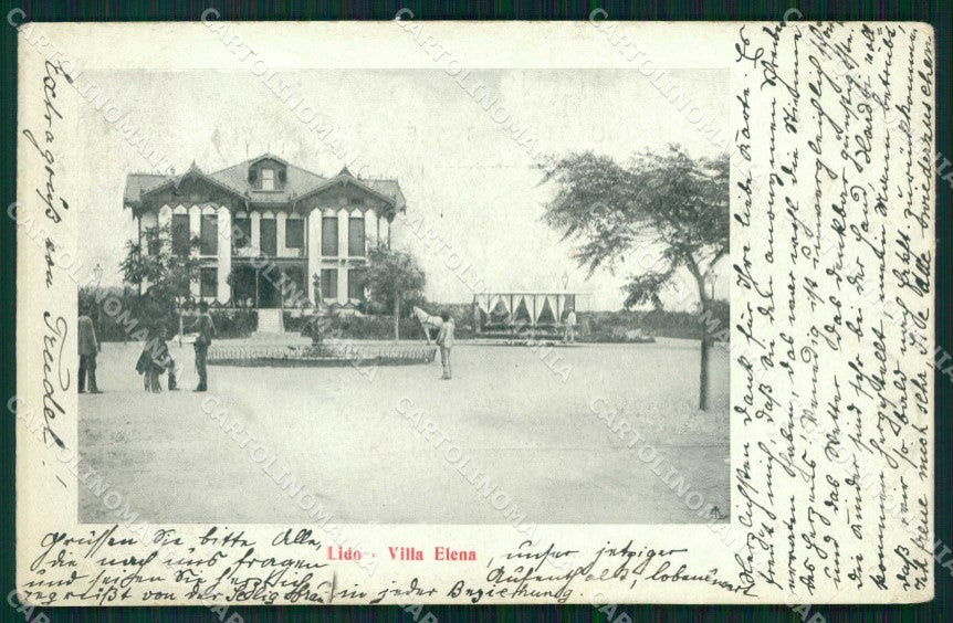 Venezia Città Lido di Villa Elena cartolina RT8301 – fronte