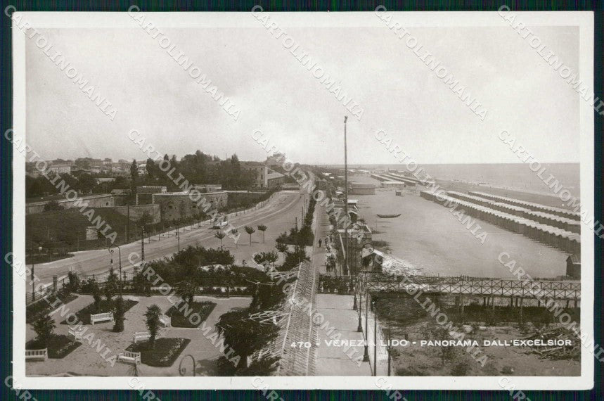 Venezia Città Lido di Veduta Excelsior Palace Hotel Tram Foto cartolina RT8313 – fronte