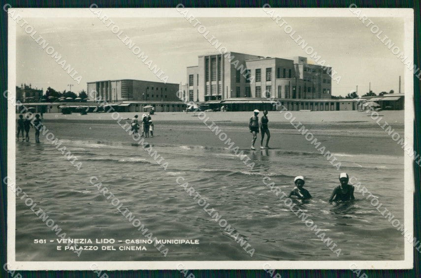 Venezia Città Lido di Casinò Municipale Palazzo Cinema Foto cartolina RT8318 – fronte