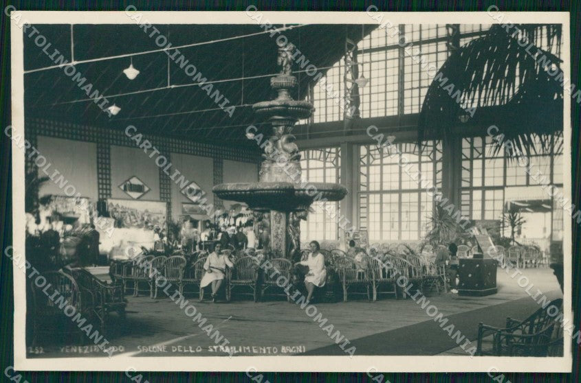 Venezia Città Lido di Salone Stabilimento Bagni Foto cartolina RT8321 – fronte