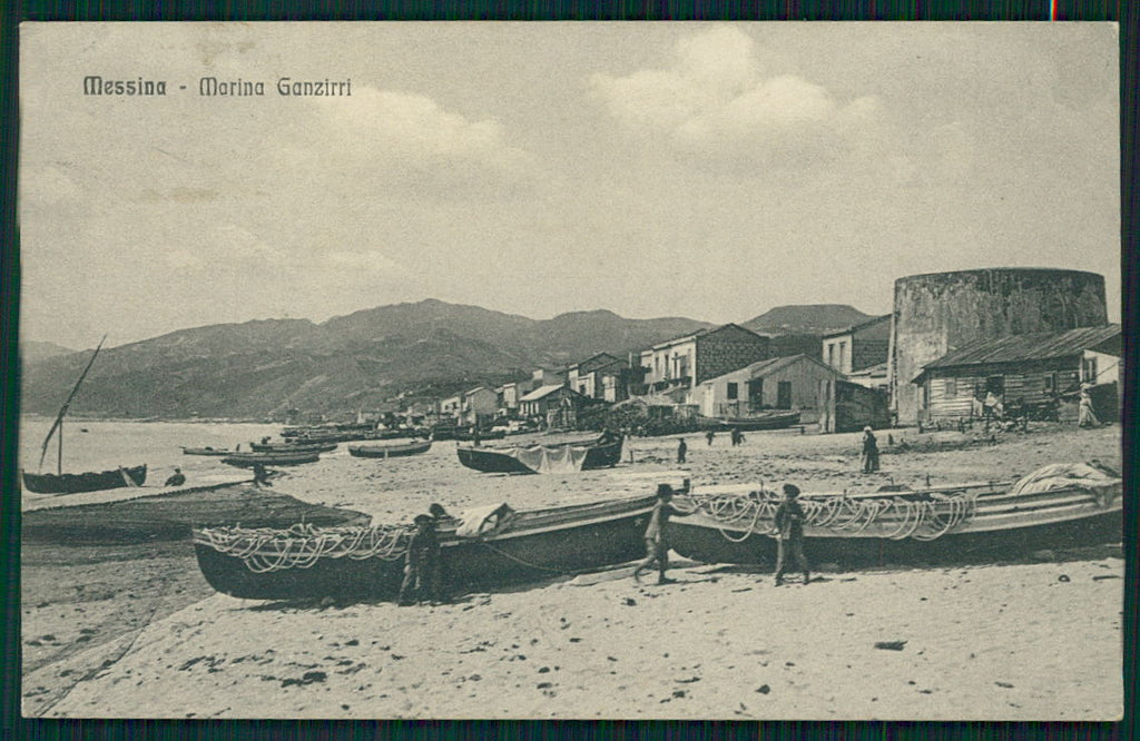 Messina Ganzirri Marina cartolina TC0003 – fronte