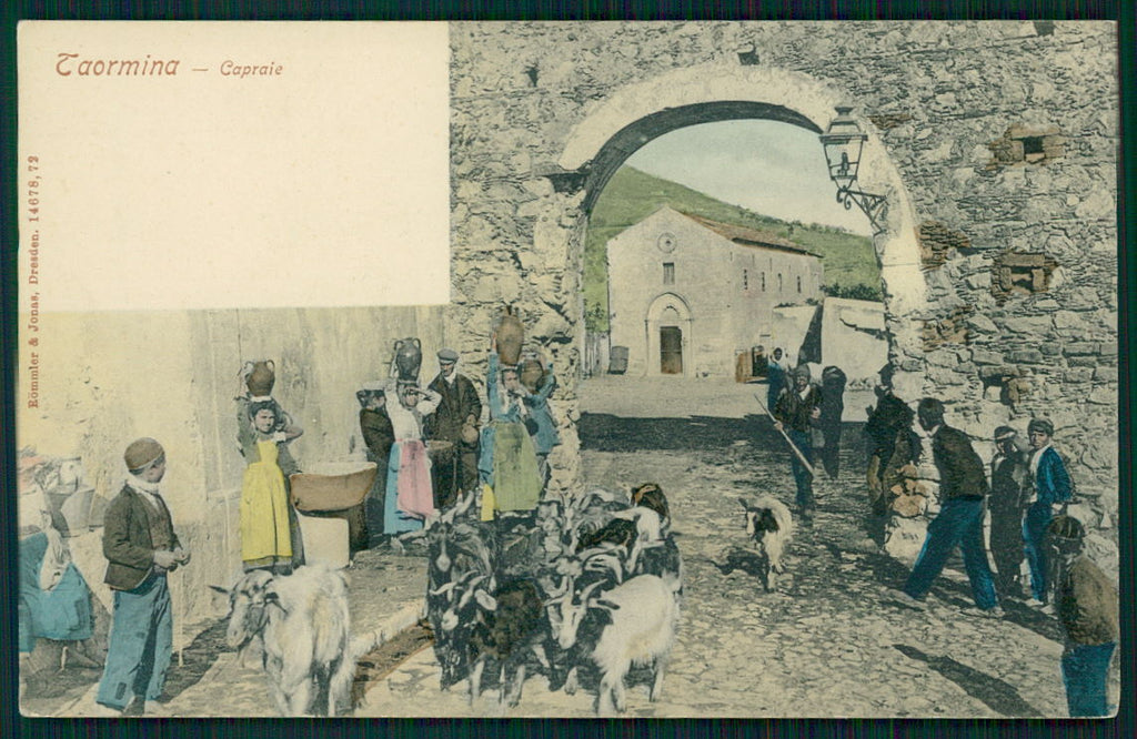 Messina Taormina Costumi Capre cartolina TC0015 – fronte