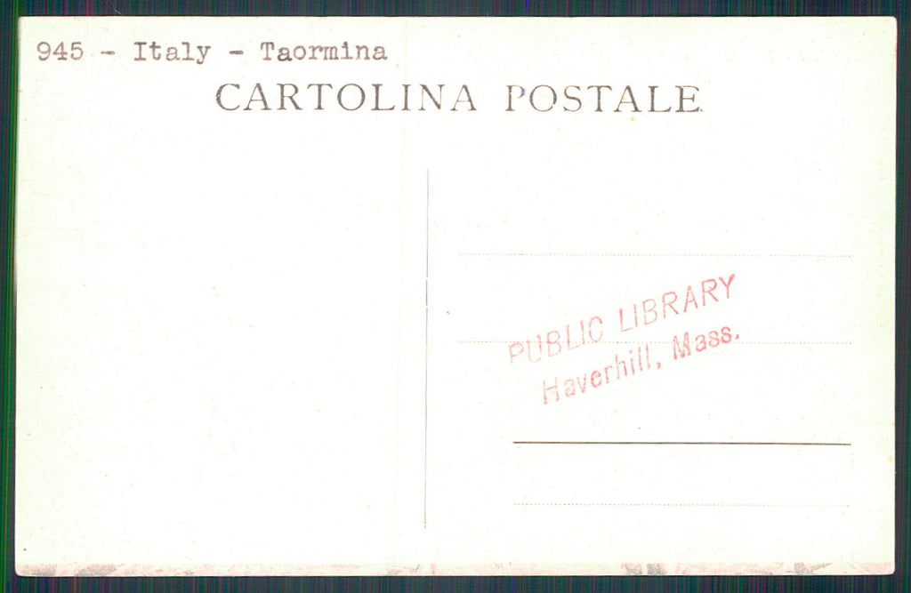 Messina Taormina Costumi Capre cartolina TC0015 – retro