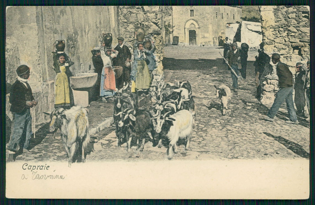 Messina Taormina Costumi Capre cartolina TC0017 – fronte