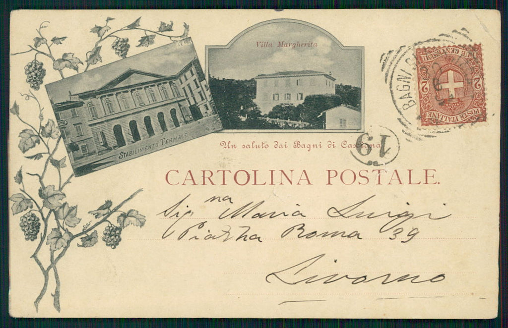 Pisa Bagni di Casciana Villa Margherita FORI cartolina TC0022 – fronte