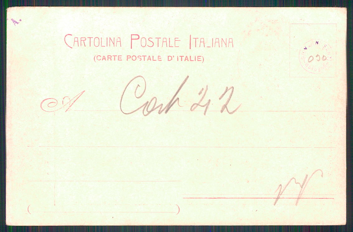 Livorno Cecina reggimento artiglieria ABRASA cartolina TC0043 – retro