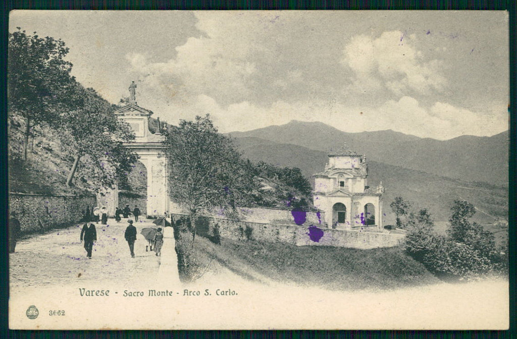 Varese Sacro Monte Arco San Carlo cartolina TC0061 – fronte