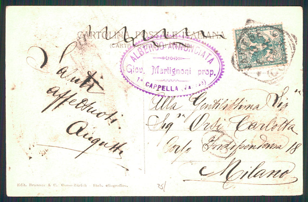 Varese Sacro Monte cartolina TC0065 – retro