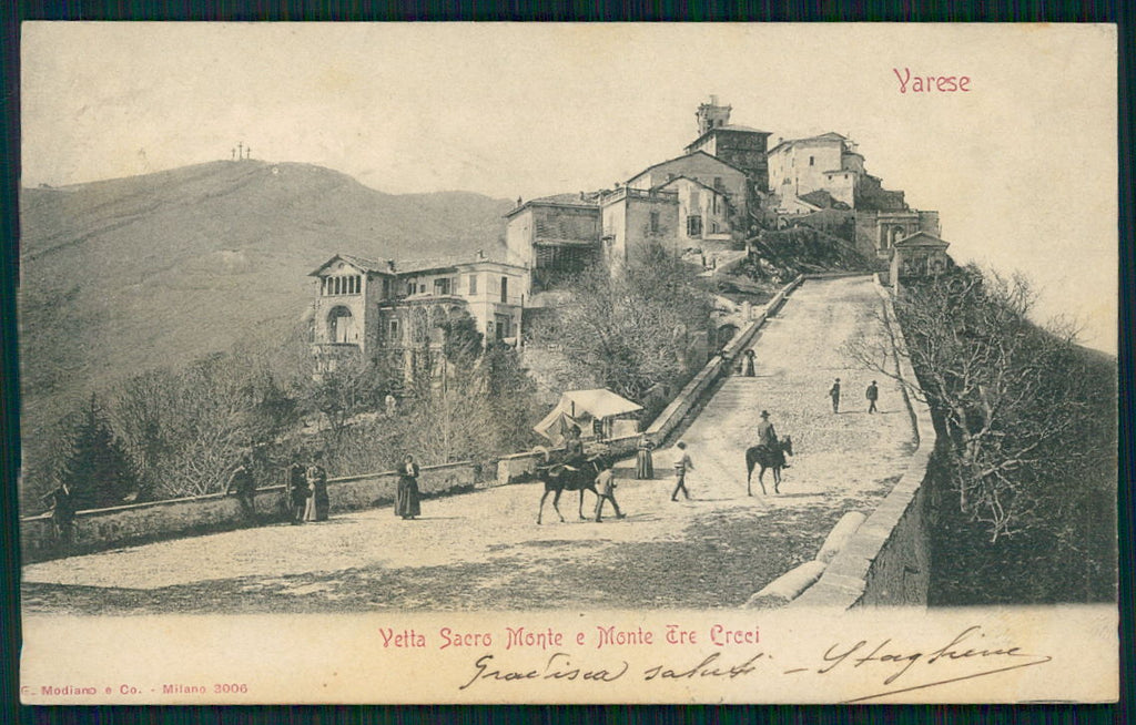 Varese Sacro Monte Monte Tre Croci cartolina TC0068 – fronte