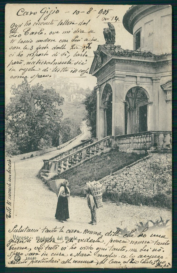 Varese Sacro Monte cartolina TC0069 – fronte