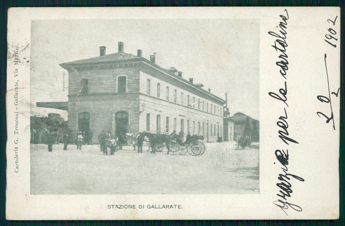 Varese Gallarate Stazione cartolina TC0095 – fronte