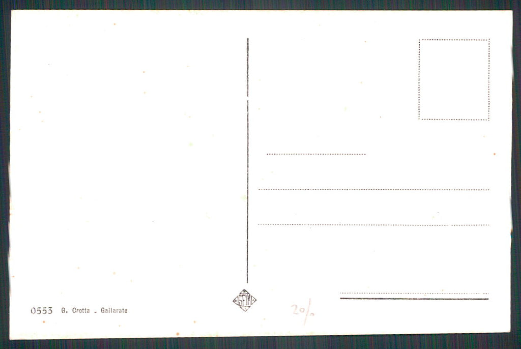 Varese Gallarate Case alloggi Macchi cartolina TC0105 – retro