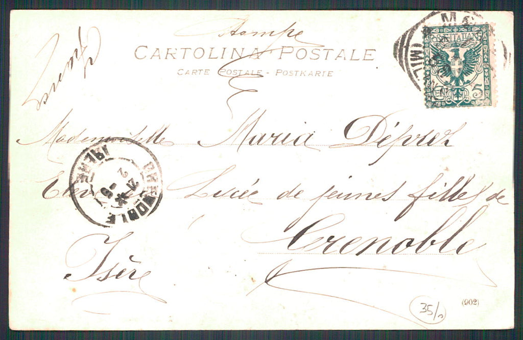 Milano Monza Fiume Lambro cartolina TC0108 – retro