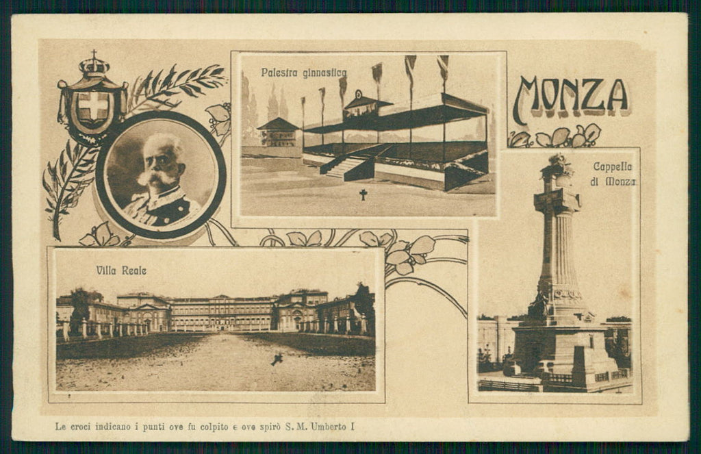Milano Monza Umberto I Savoia cartolina TC0113 – fronte
