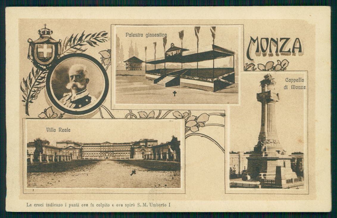 Milano Monza Umberto I Savoia cartolina TC0113 – fronte