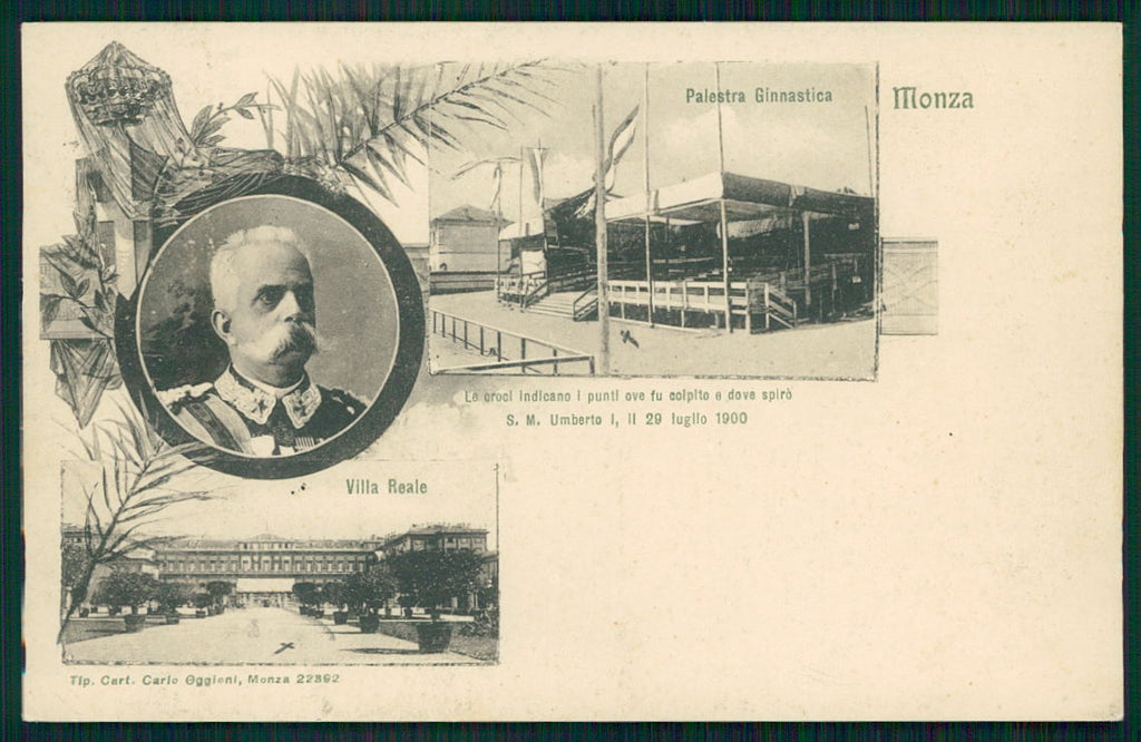 Milano Monza Umberto I Savoia cartolina TC0114 – fronte