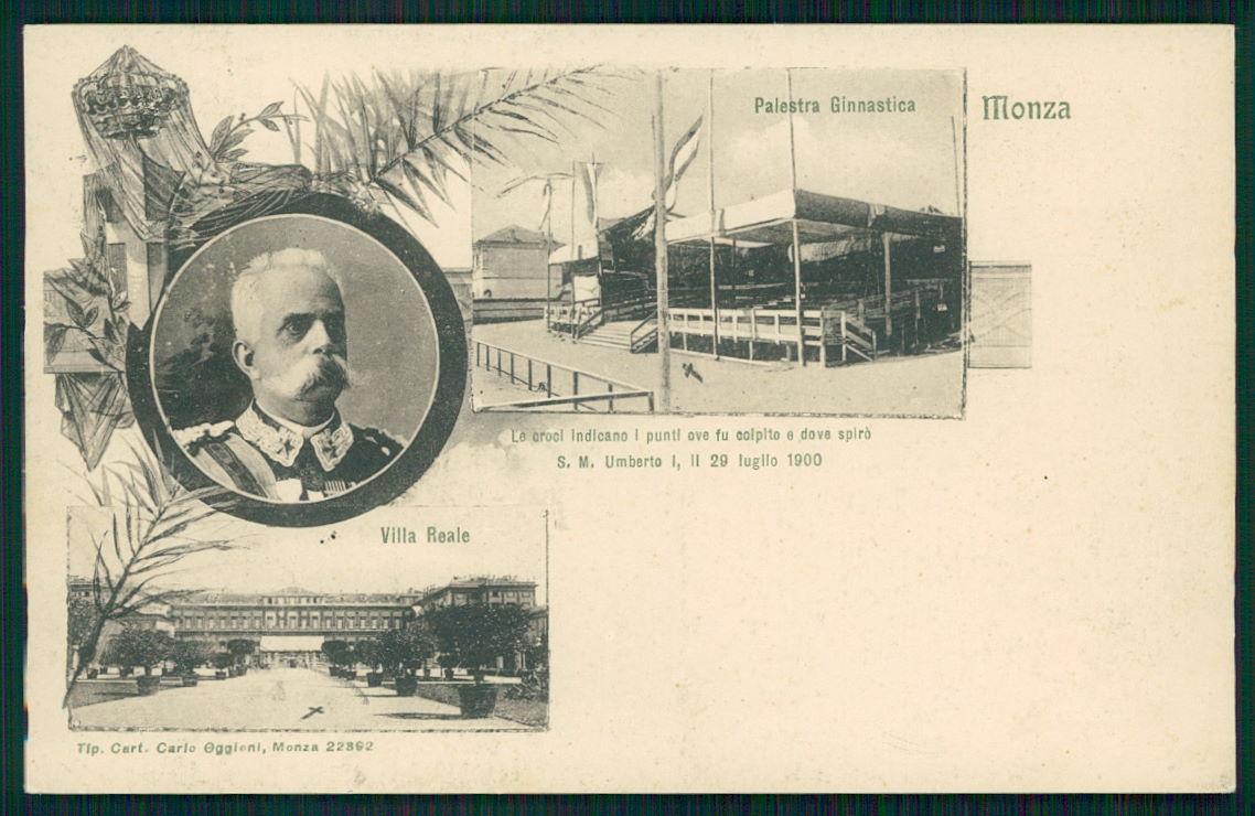Milano Monza Umberto I Savoia cartolina TC0114 – fronte