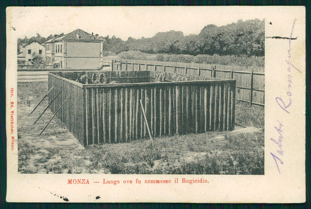 Milano Monza Umberto I Savoia cartolina TC0116 – fronte