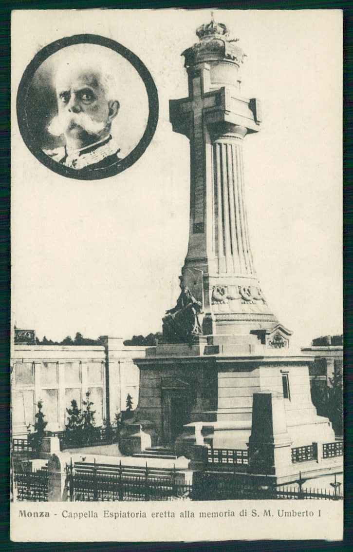 Milano Monza Cappella espiatoria Umberto I Savoia cartolina TC0117 – fronte