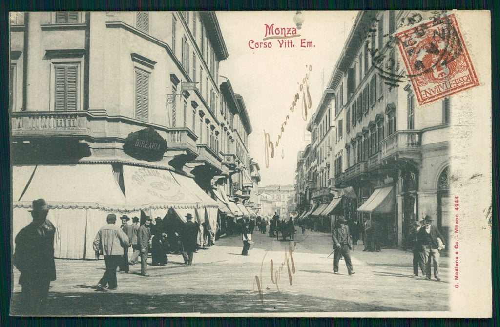 Milano Monza Corso Vittorio Emanuele Birreria cartolina TC0118 – fronte