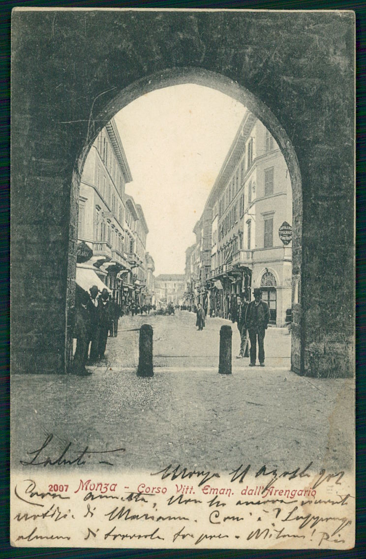 Milano Monza Corso Vittorio Emanuele Arengario cartolina TC0120 – fronte