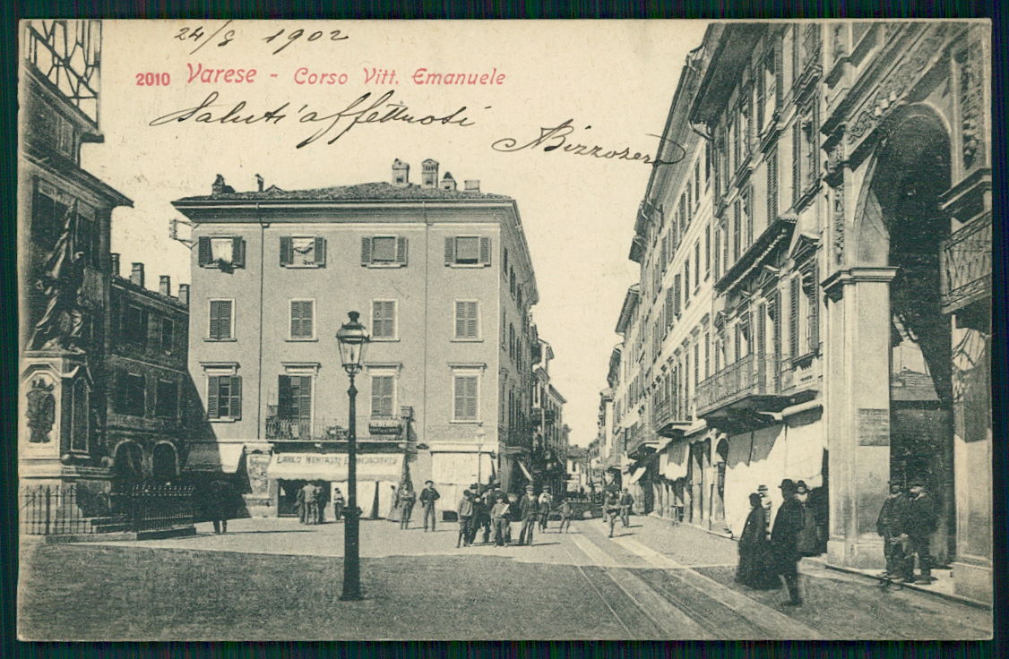 Varese Città Corso Vittorio Emanuele cartolina TC0135 – fronte