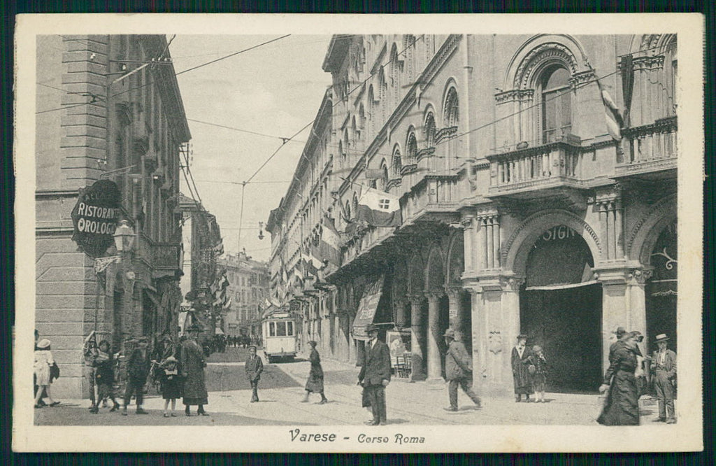 Varese Città Corso Roma cartolina TC0141 – fronte