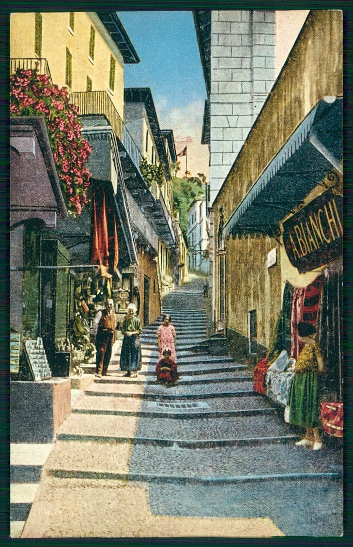 Como Bellagio Via Serbelloni cartolina TC0146 – fronte