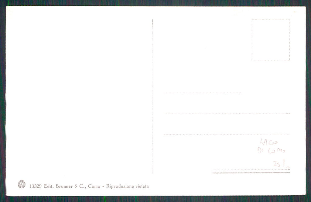 Como Lago di Costumi Lavandaie cartolina TC0167 – retro