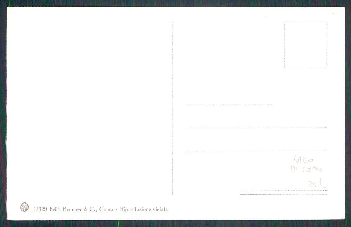 Como Lago di Costumi Lavandaie cartolina TC0167 – retro